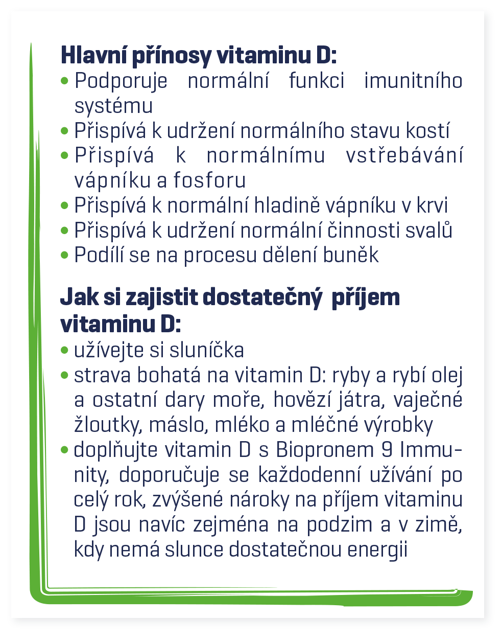 Naše imunita a vitamin D